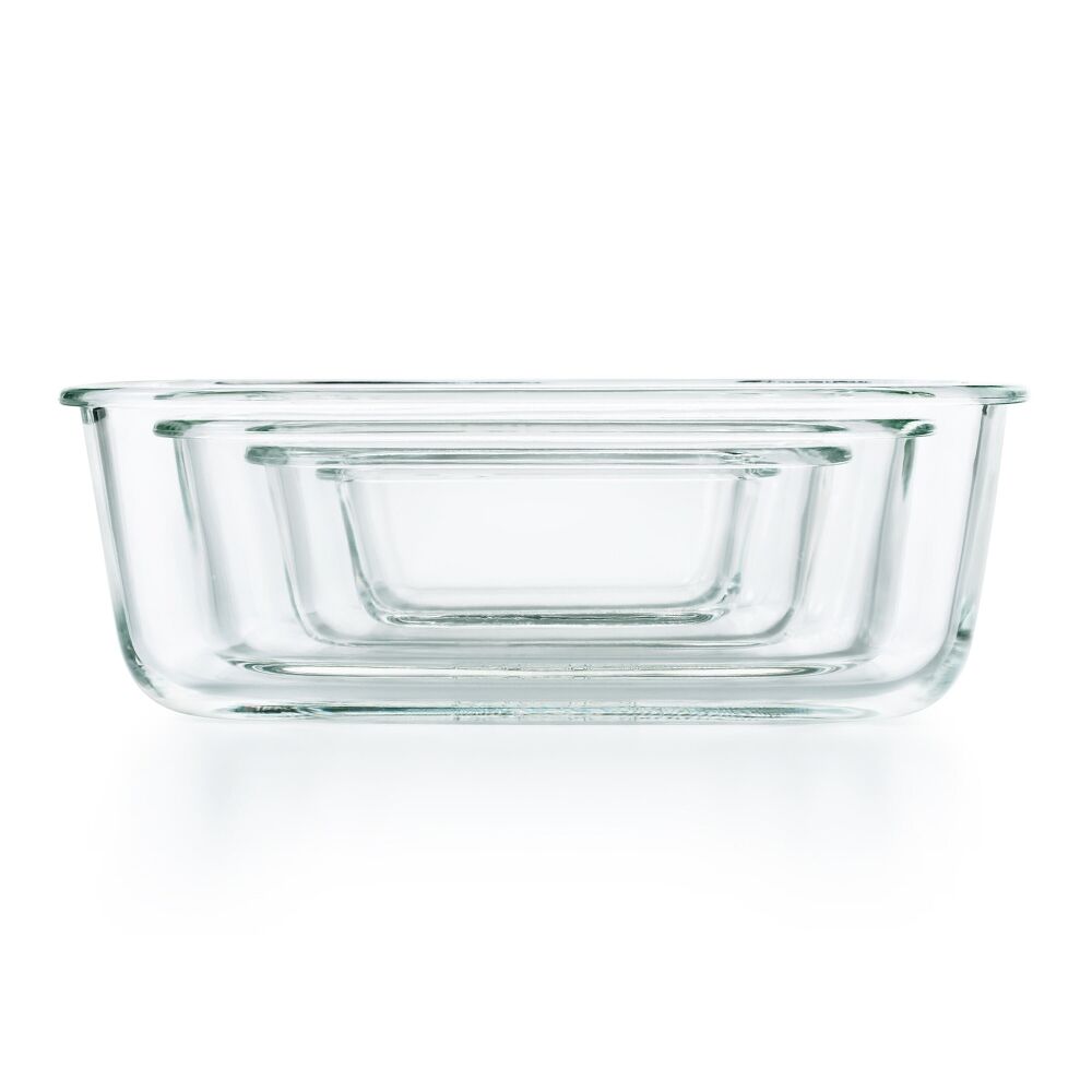 Smart Seal 3.5 Cup Glass Rectangle Container - Teal D6