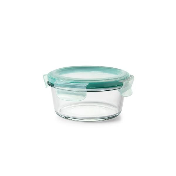 2 Cup Smart Seal Glass Round Container X6