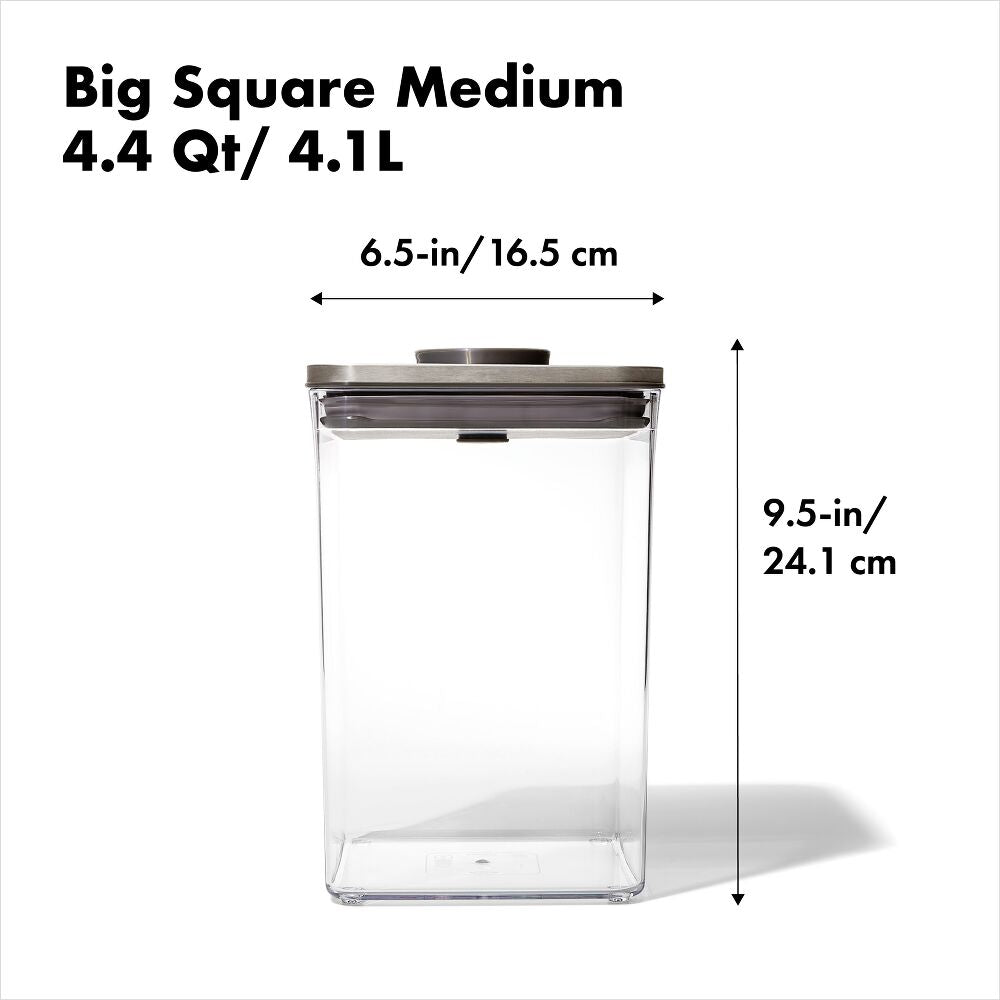 POP Container - Big Square Medium (4.4 Qt/4.2 L) B2