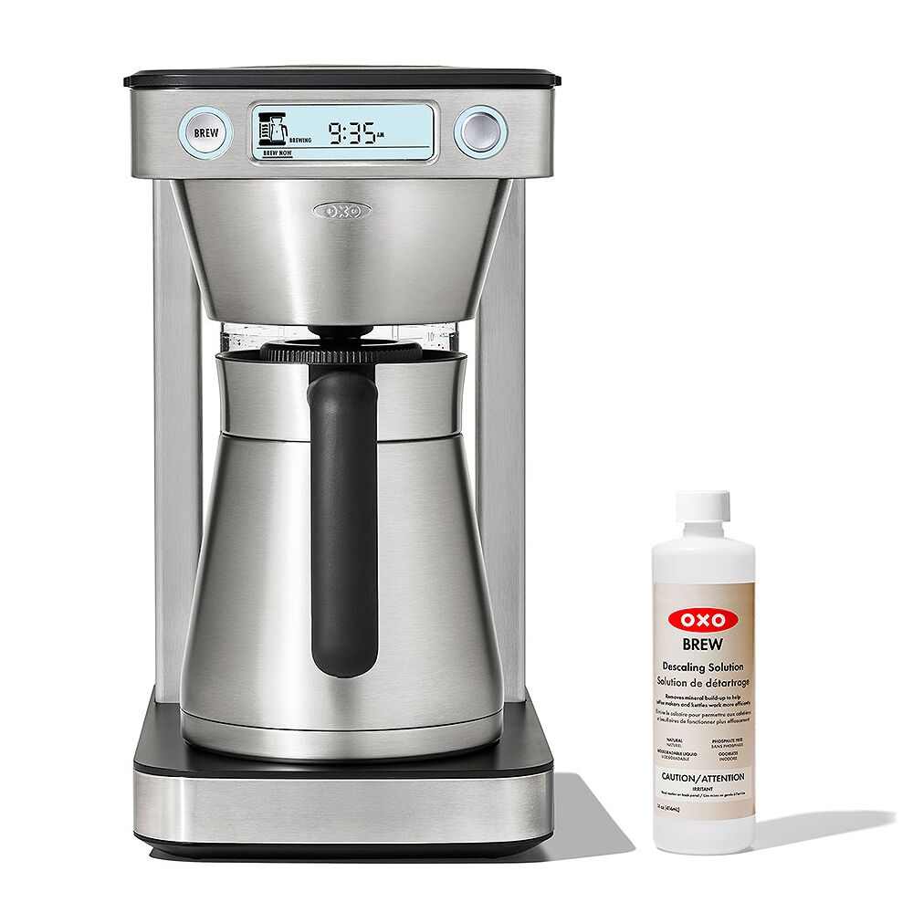 12-Cup Coffee Maker with Podless Single-Serve Function & Descaling Solution Bundle C0
