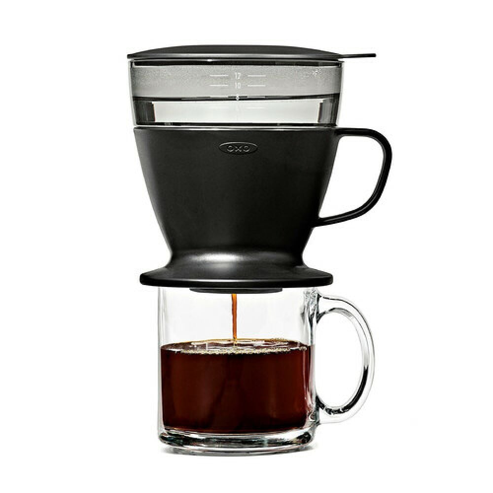 Pour Over Coffee Maker with Water Tank - Matte Black D1