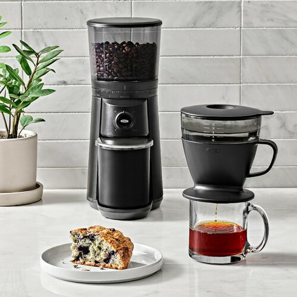 Pour Over Coffee Maker with Water Tank - Matte Black S1
