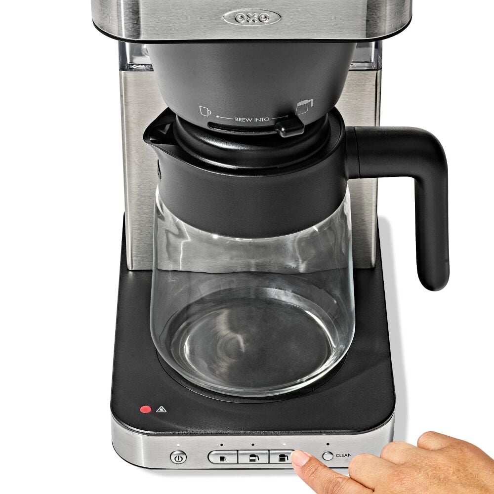 8-Cup Coffee Maker with Podless Single-Serve Function and Glass Carafe K4