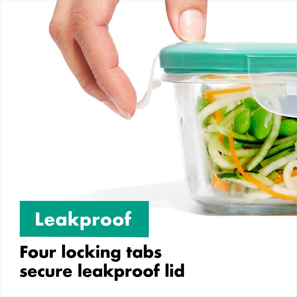 16 Piece Glass Smart Seal Everyday Container Set L0