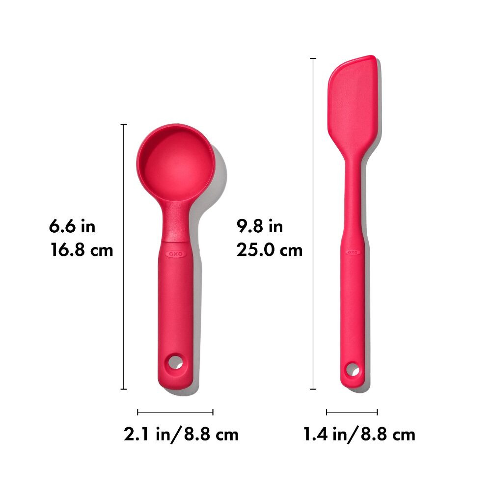Silicone Cookie Scoop & Small Spatula Set O9