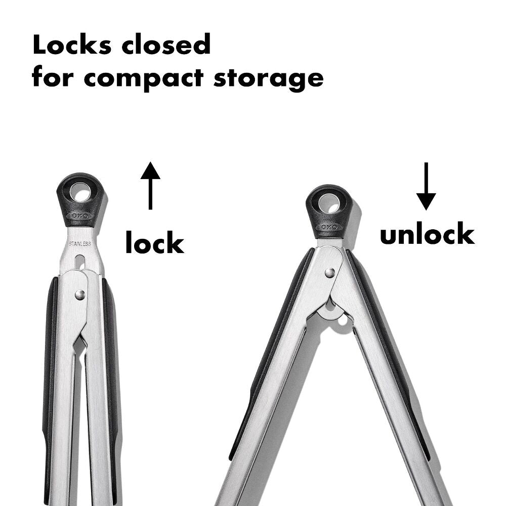 2-Piece Tongs with Nylon Heads Set H0