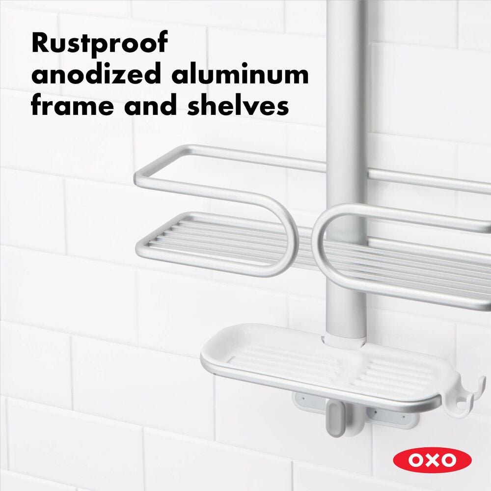 Aluminum 3-Tier Shower Caddy N0