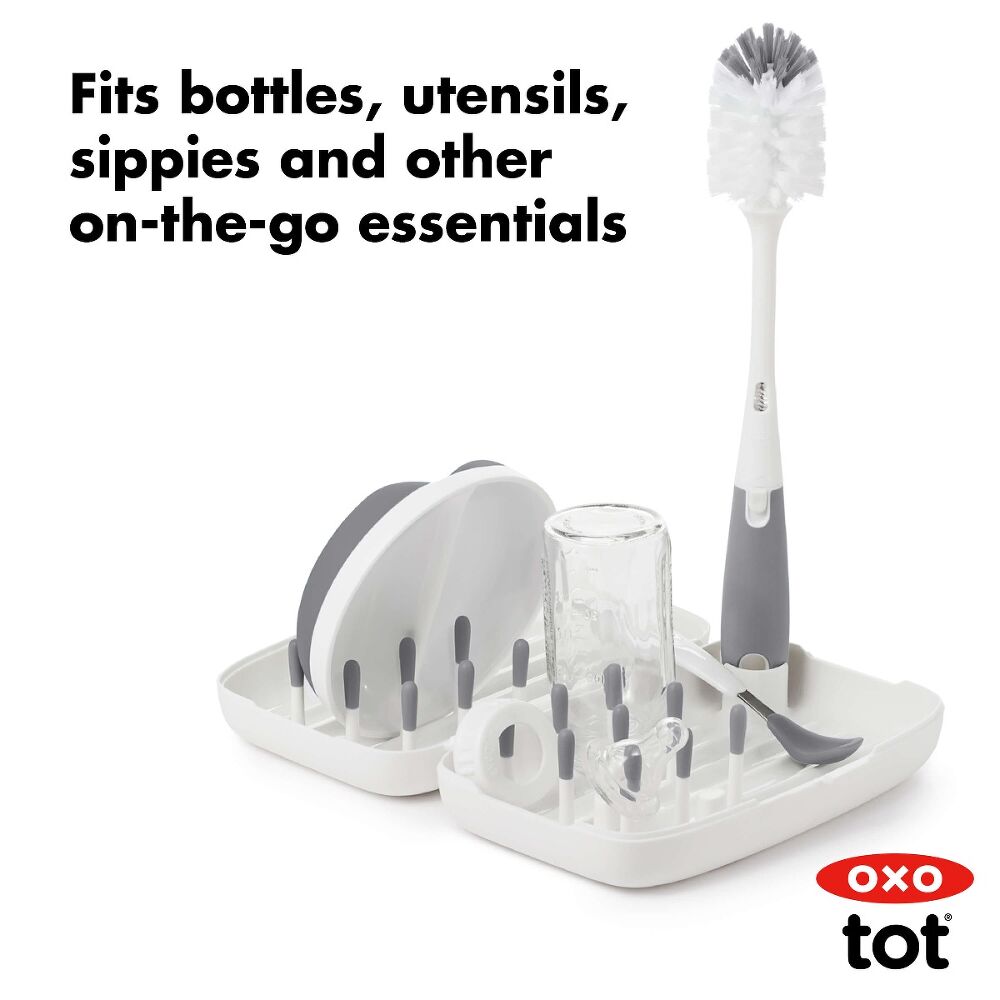 On-the-Go Drying Rack with Bottle Brush Z9