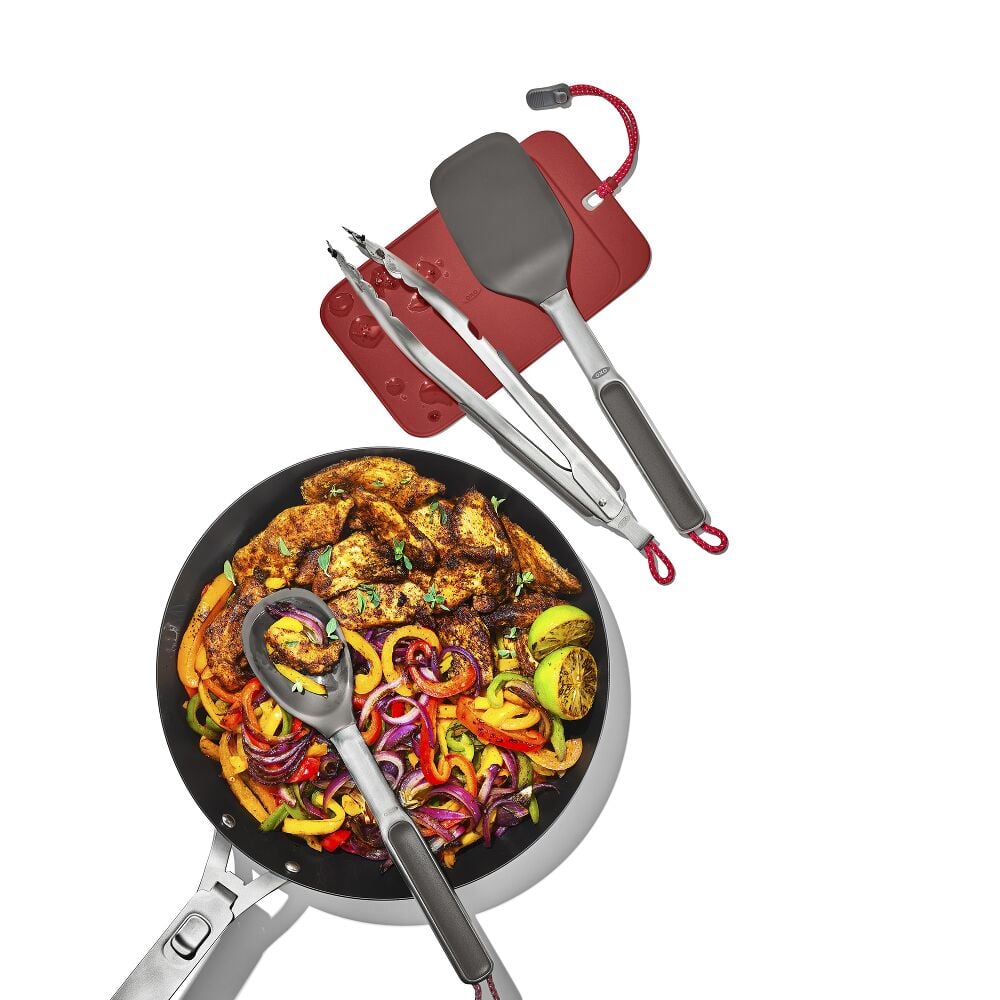 OXO Outdoor 4 -Piece Camp Stove Cooking Set E1