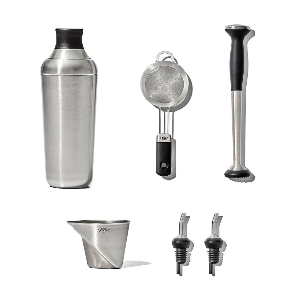 Steel 6-Piece Barware Set F0