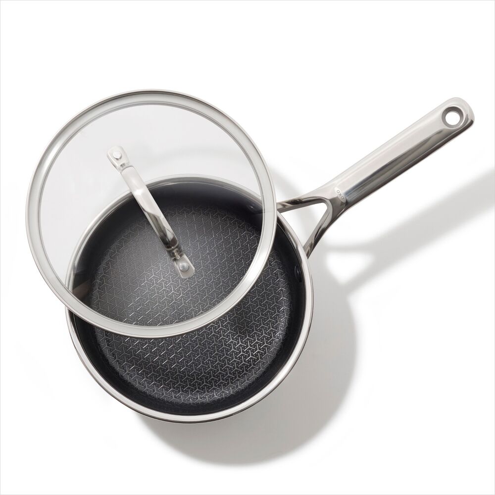 Trident Hybrid Non-Stick Stainless Steel 2.5 Qt Saucepan with Lid X8
