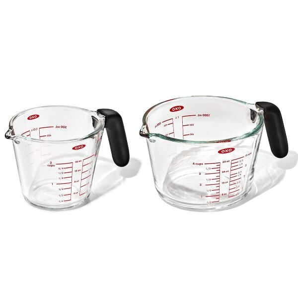 2-Cup and 4-Cup Glass Measuring Cup Set R0