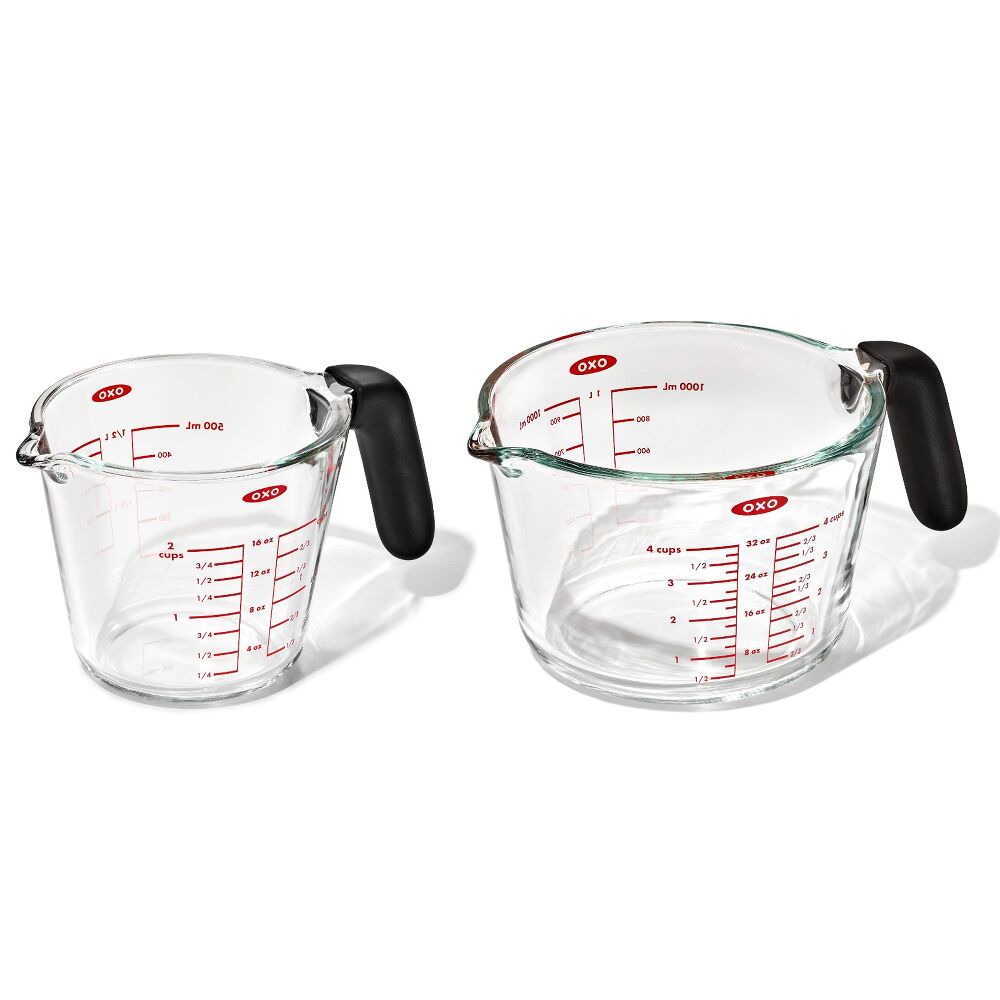 2-Cup and 4-Cup Glass Measuring Cup Set R0