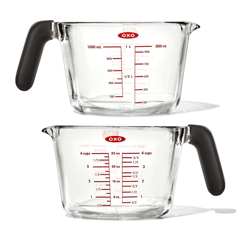 2-Cup and 4-Cup Glass Measuring Cup Set R0