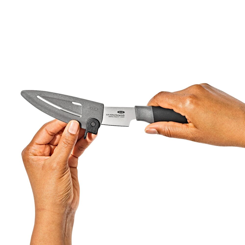 3.5 in Paring Knife with Locking Sheath J1