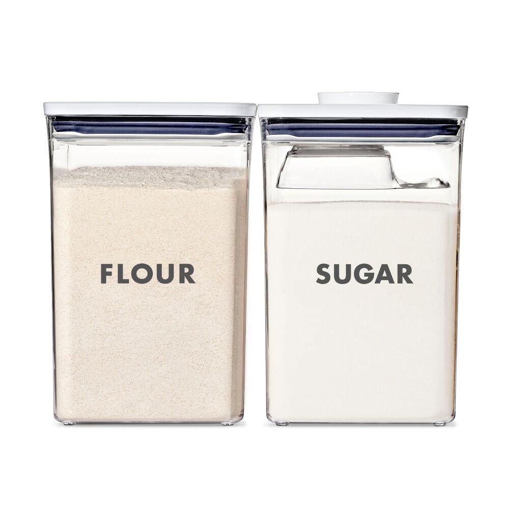 2-Piece Prelabeled POP Container Set with Scoop E6
