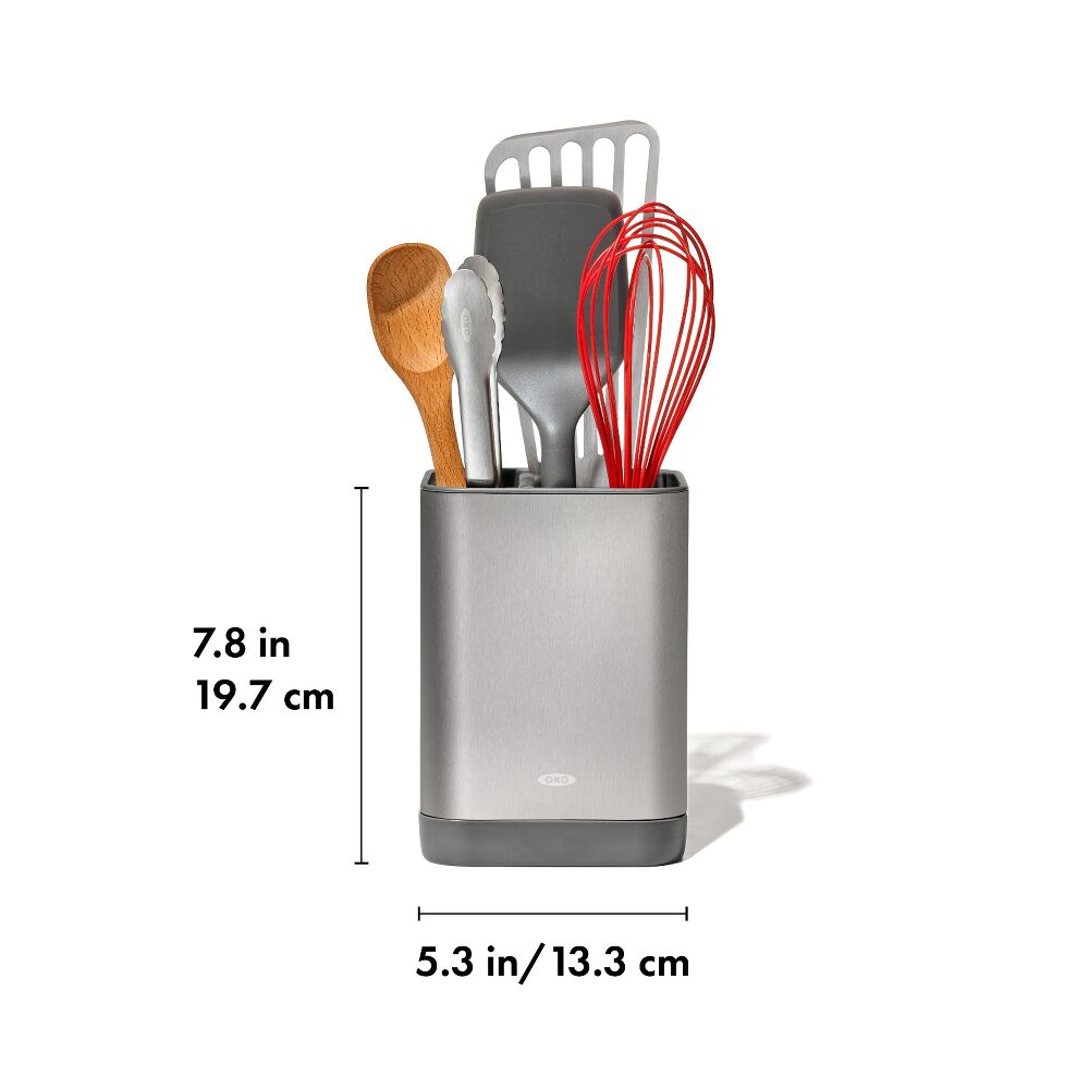 Adjustable Stainless Steel Utensil Holder - Small C3