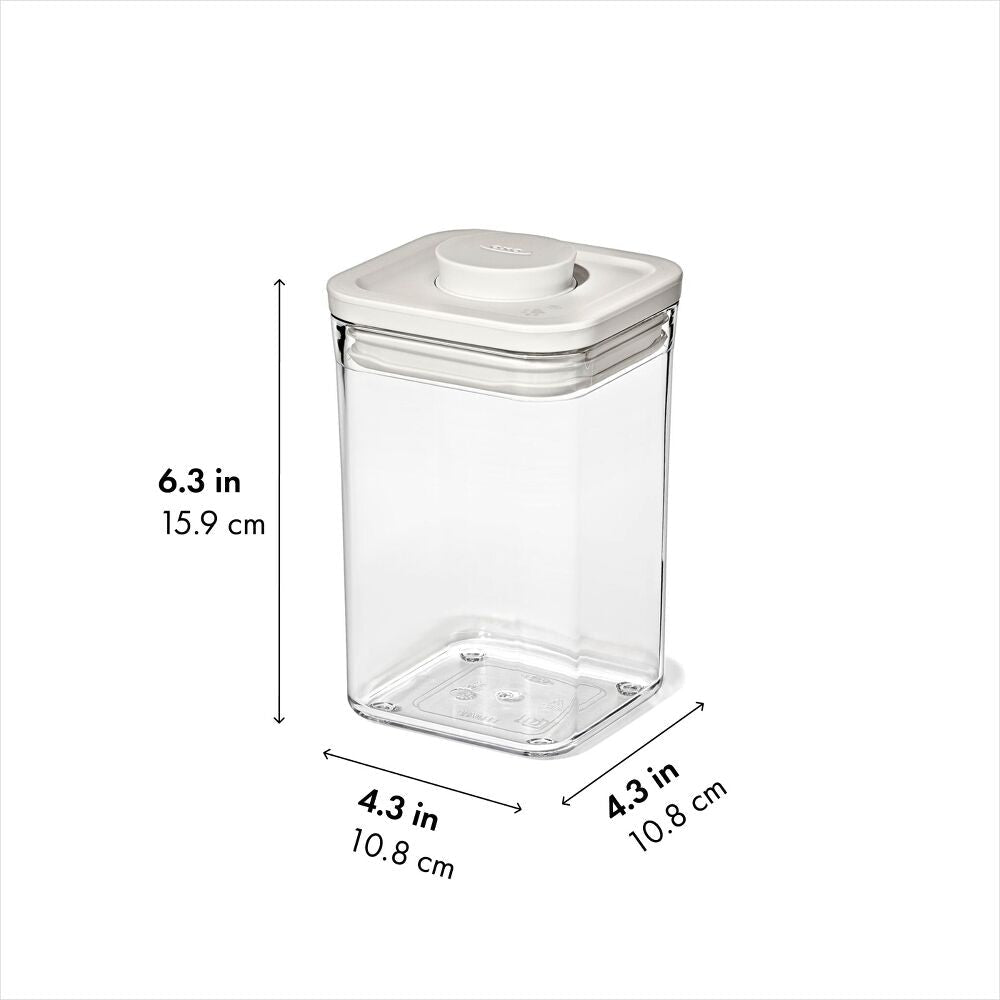 OXO Pet POP Container — Small Square Short — 1.1 Qt/1 L V5