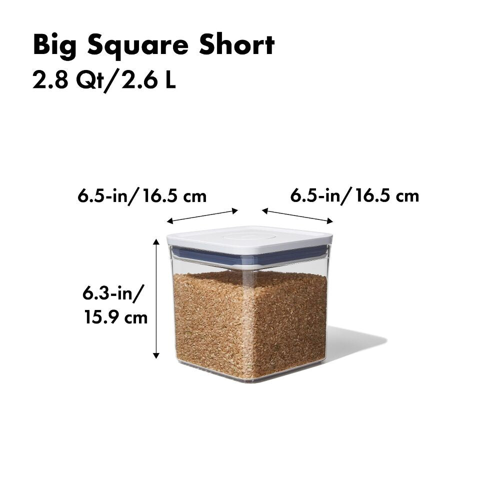 POP Container - Big Square Short (2.8 Qt/2.6 L) A8