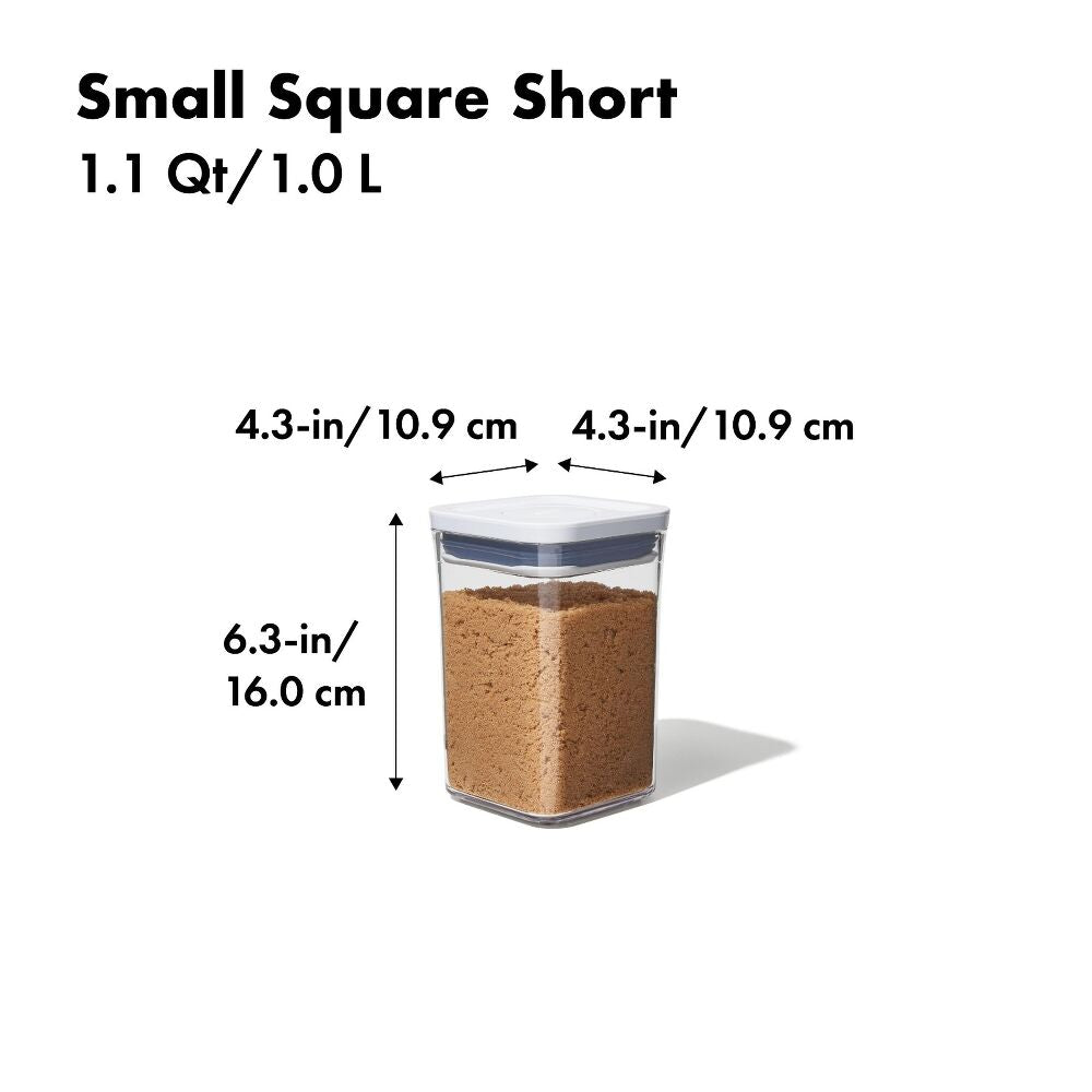 POP Container - Small Square Short (1.1 Qt/1.0 L) R1