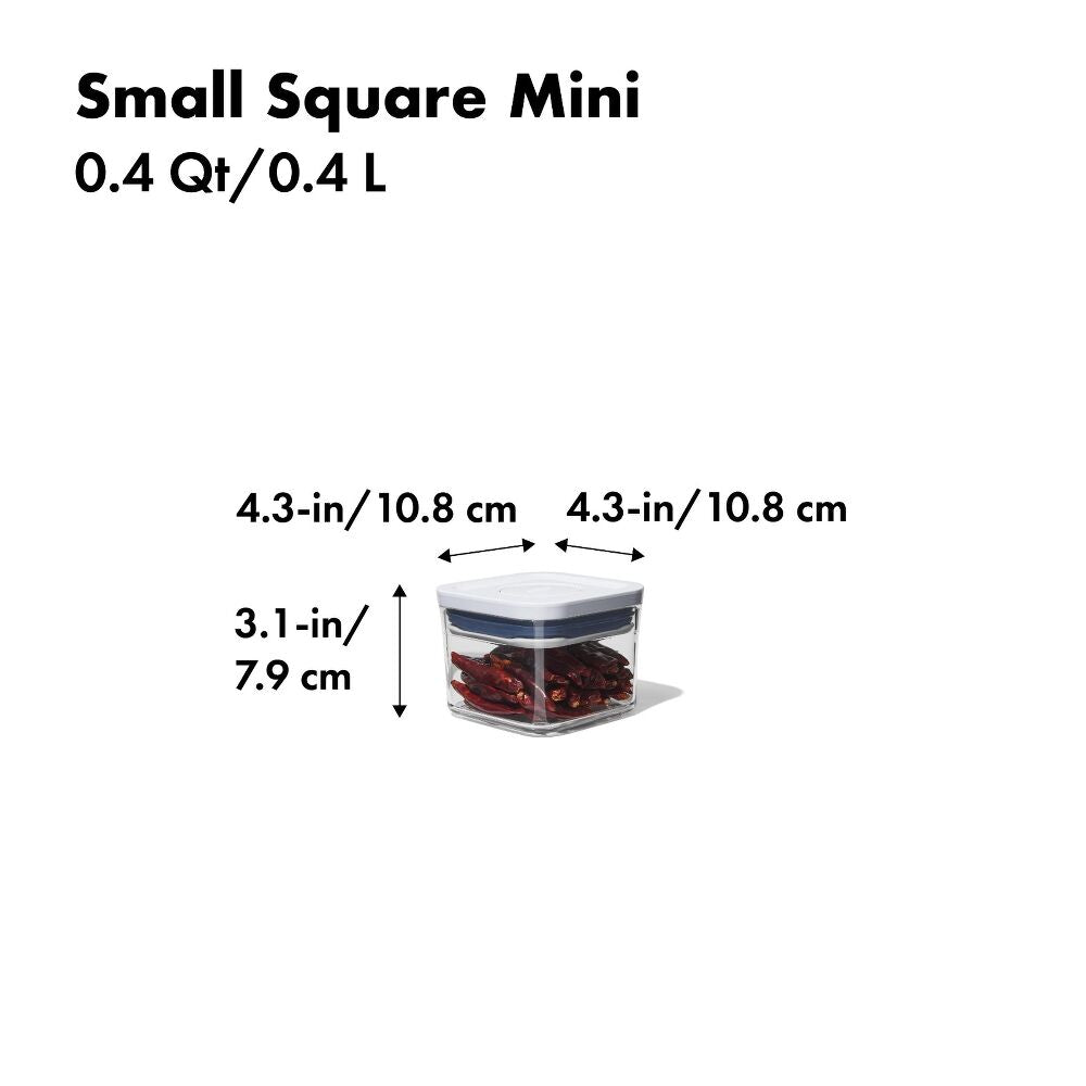 POP Container - Small Square Mini (0.4 Qt.) A0