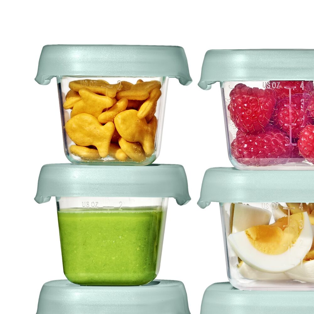 12-Piece Baby Blocks Food Storage Container Set - Opal Z5