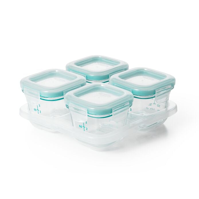 4 oz Glass Baby Blocks™ Freezer Storage Containers F7