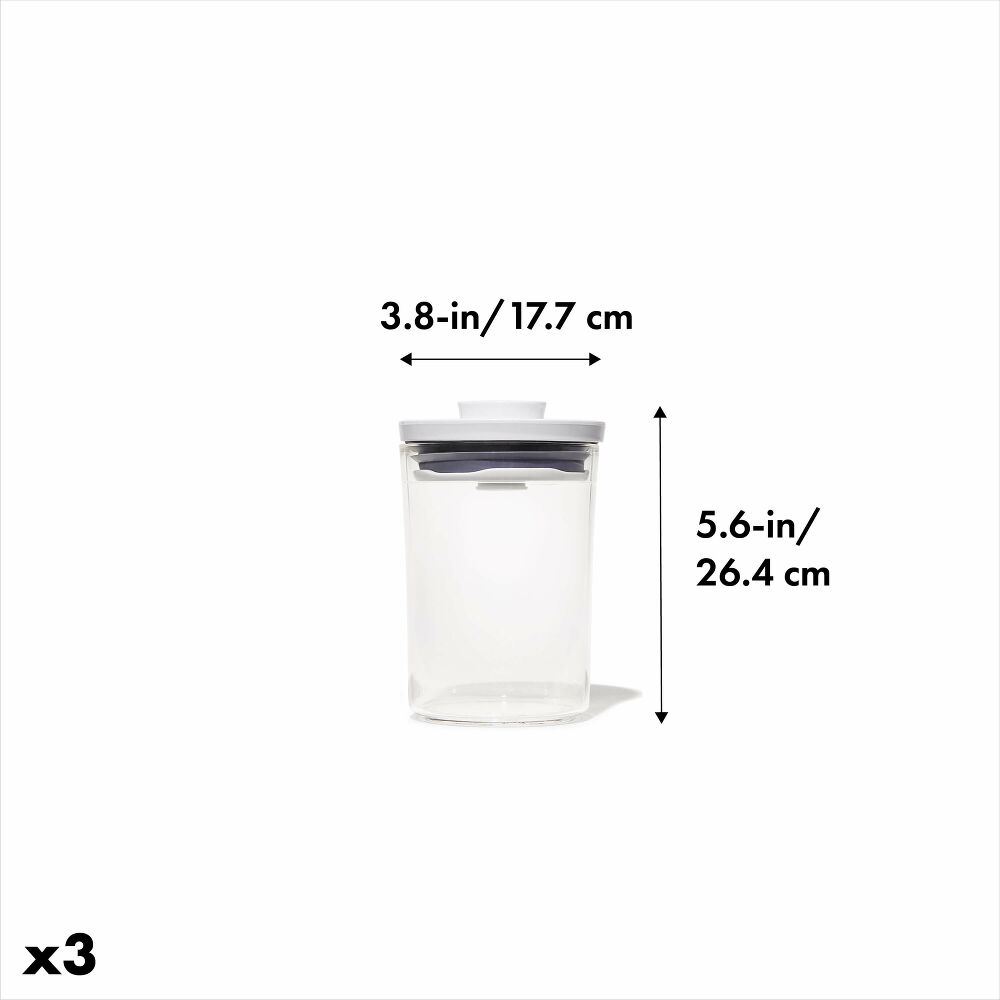 POP Round Canister 3-Piece Mini Bath Set (0.6 Qt) S2
