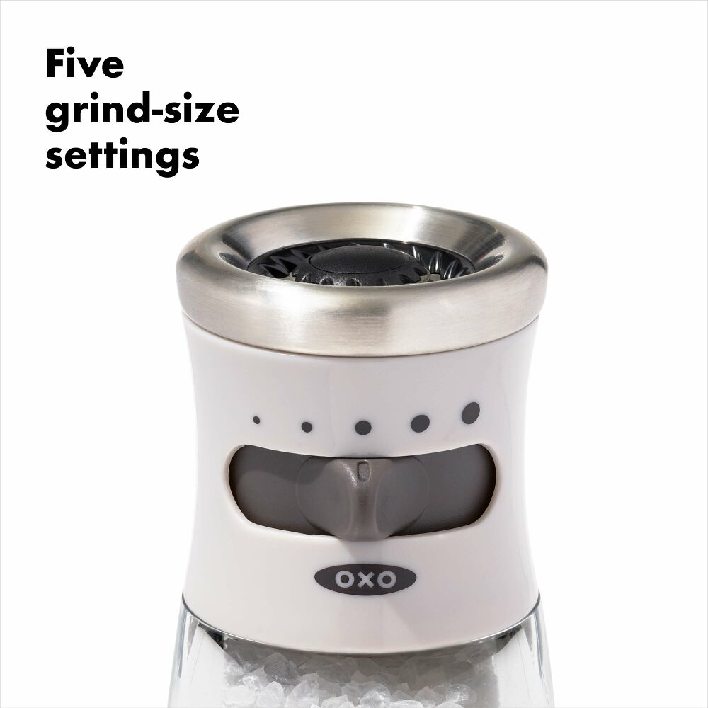 Contoured Mess-Free Salt Grinder C7