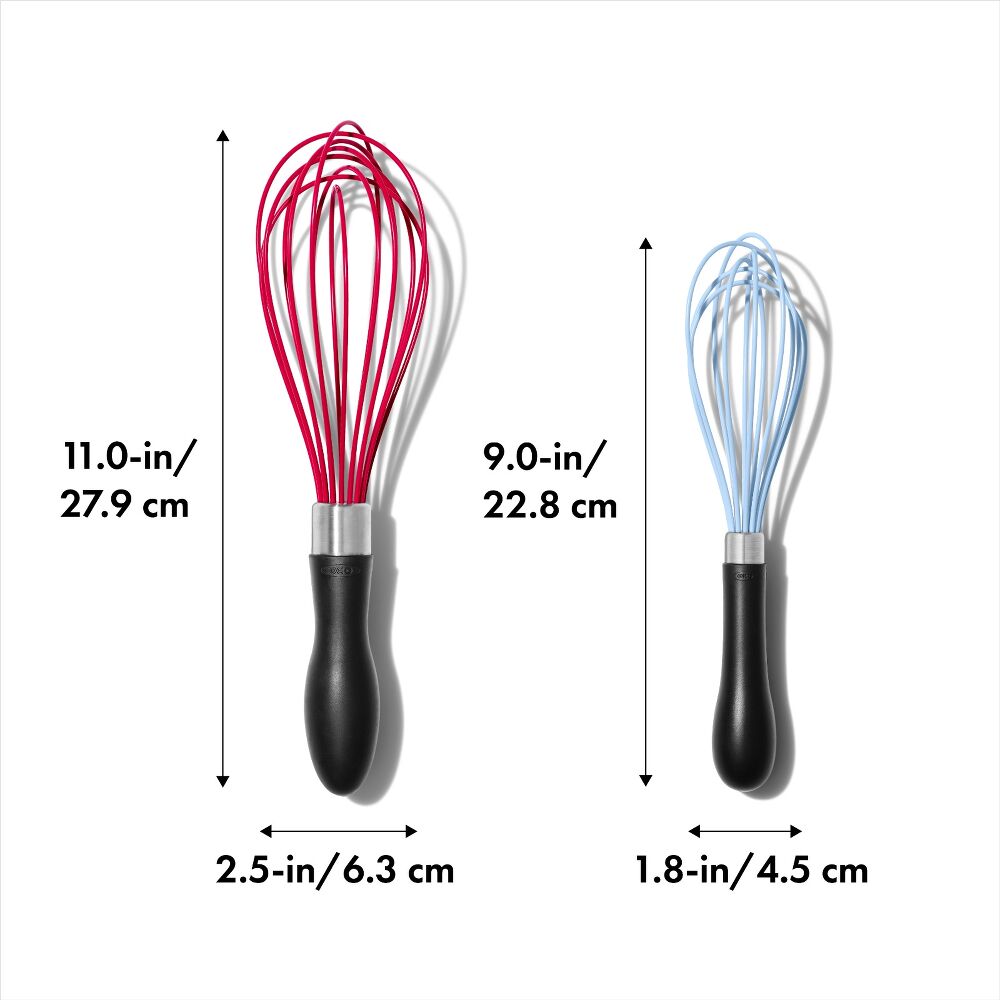 2 Pc Silicone Whisk Set I4