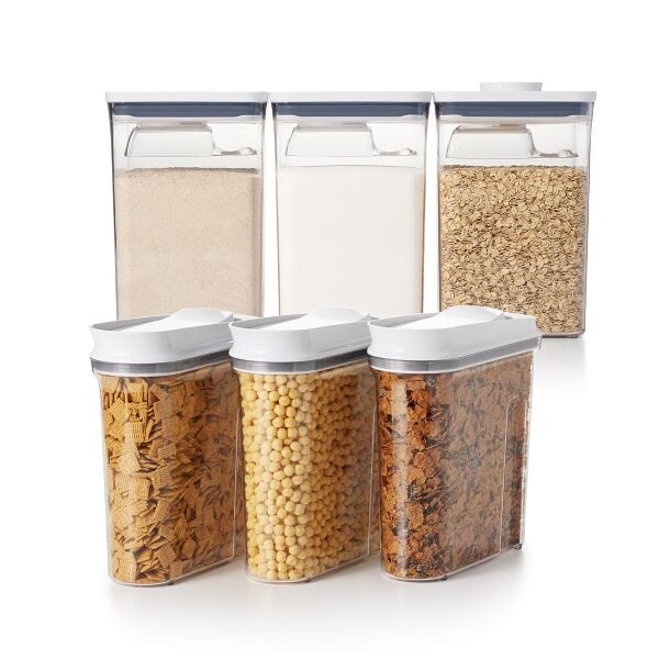 3 Piece Cereal Dispenser Set & 6-Piece POP Container Set Bundle K1