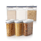 3 Piece Cereal Dispenser Set & 6-Piece POP Container Set Bundle K1