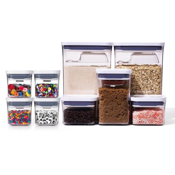 8-Piece POP Container Baking Set & POP 4-Piece Mini Container Set Bundle G4