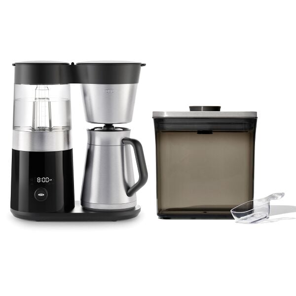 9-Cup Coffee Maker & Steel Coffee POP Container (1.7 Qt) with Scoop Bundle D9