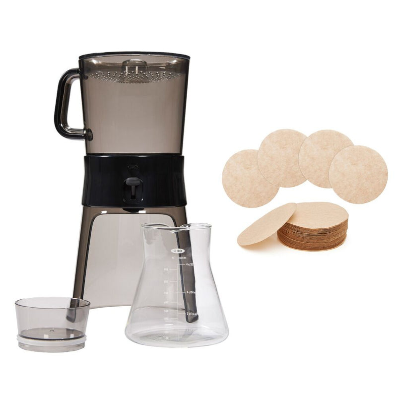 Cold Brew Coffee Maker & Cold Brew Coffee Maker Paper Filters Bundle H4