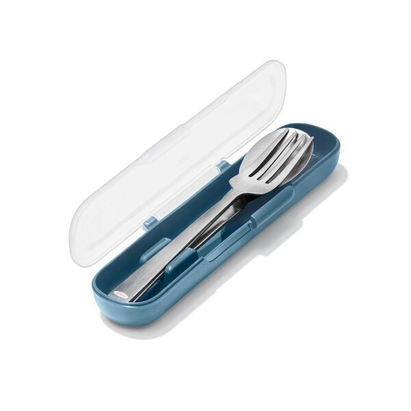 Prep & Go Stainless Steel Utensils With Case - Ocean Blue Y5