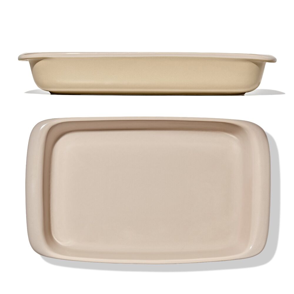 3 Qt Rectangular Stoneware Baking Dish Y6