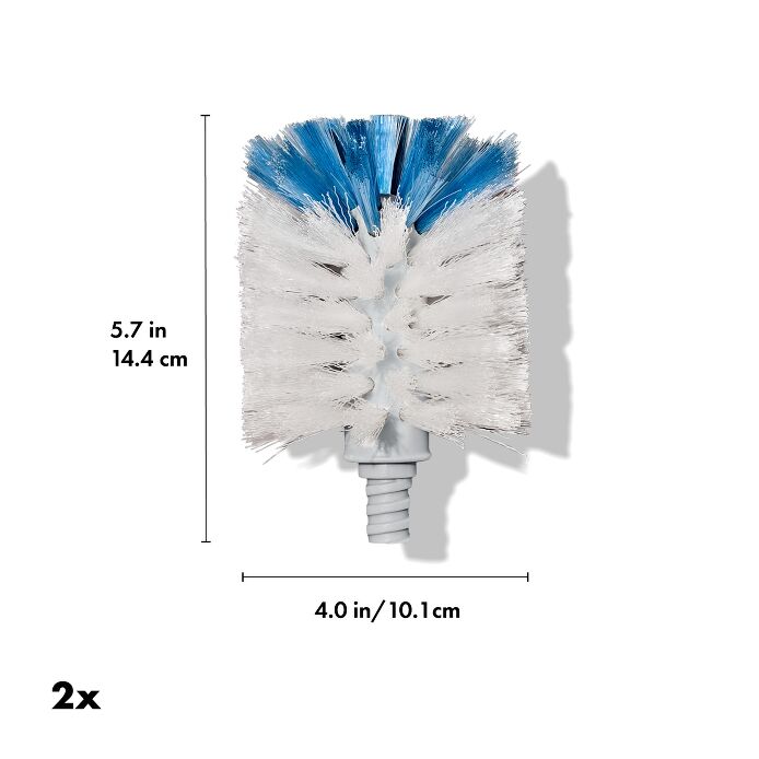 Stainless Steel Bottle Brush Refill - 2 Pack B1