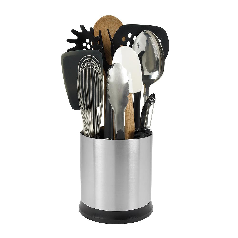 Stainless Steel Rotating Utensil Holder E5