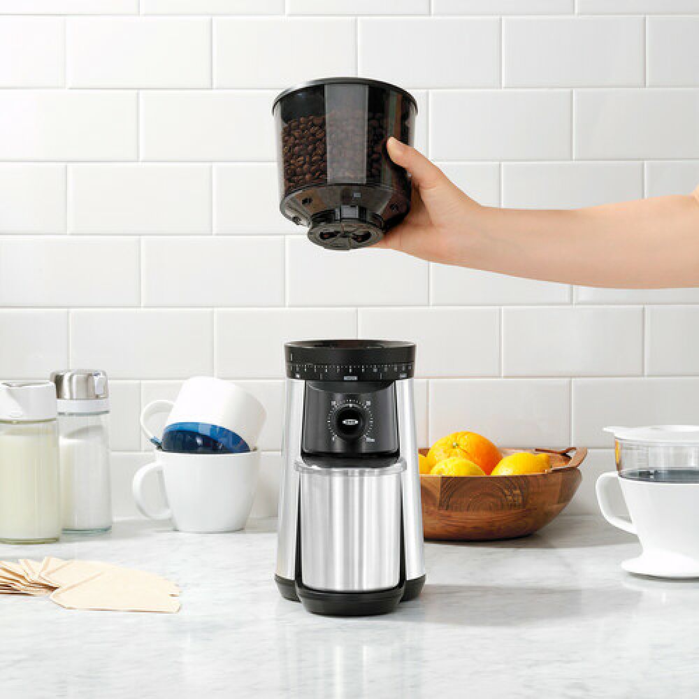 Replacement Hopper with Lid for Conical Burr Coffee Grinder Y4
