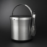 Steel Ice Bucket & Tong Set F1