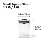 POP Container - Small Square Short (1.1 Qt/1.0 L) R1