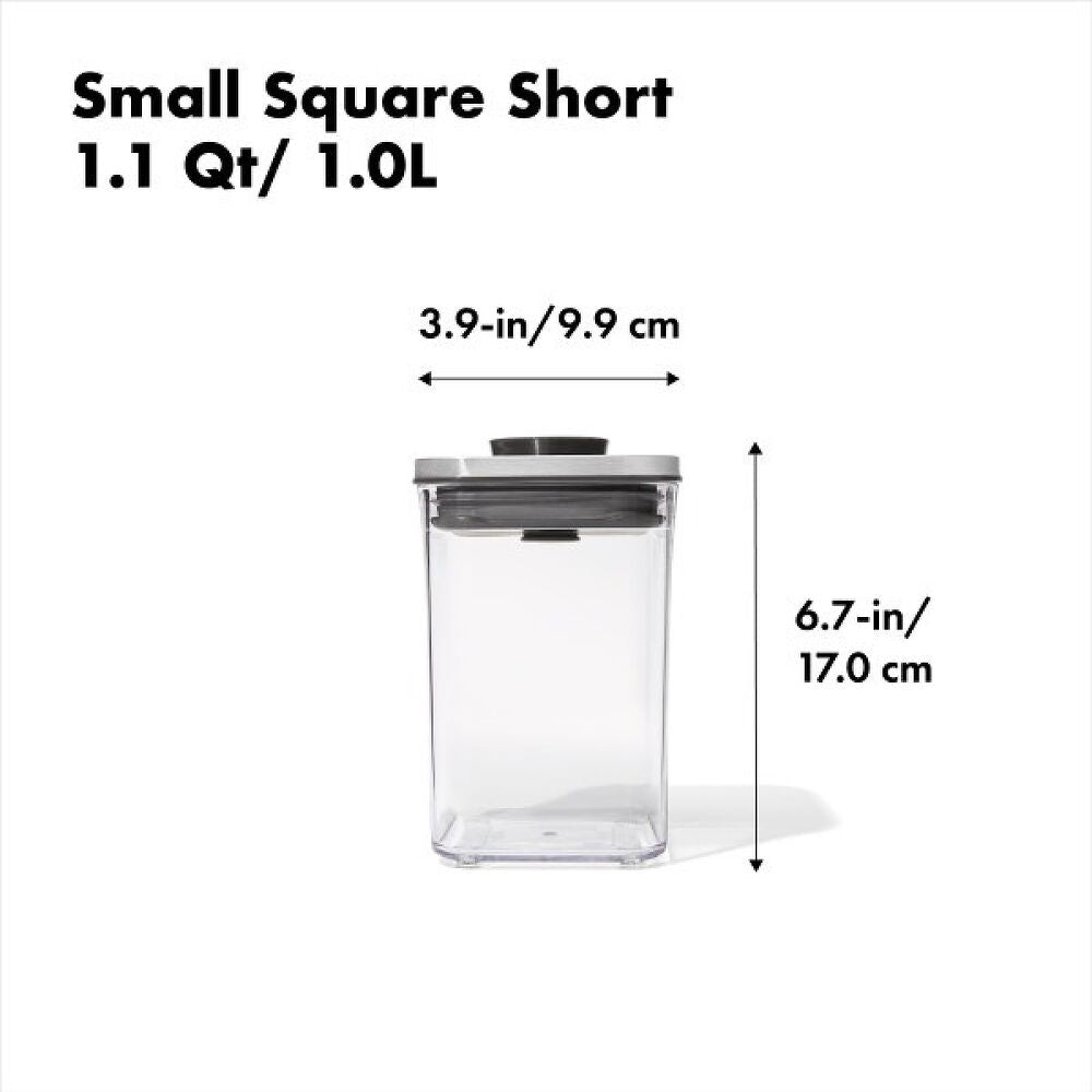 POP Container - Small Square Short (1.1 Qt/1.0 L) R1