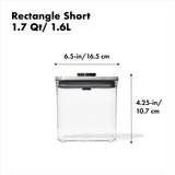 POP Container - Rectangle Short (1.7 Qt/1.6 L) - Matte Black H4