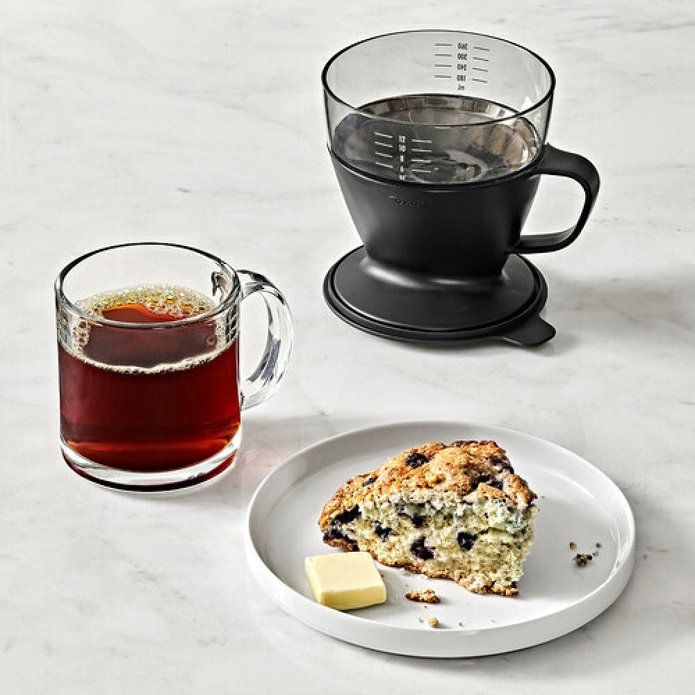 Pour Over Coffee Maker with Water Tank - Matte Black D1