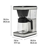 8-Cup Coffee Maker with Podless Single-Serve Function and Glass Carafe C6