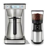 12-Cup Coffee Maker with Podless Single-Serve Function & Conical Burr Coffee Grinder Bundle F4