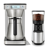 12-Cup Coffee Maker with Podless Single-Serve Function & Conical Burr Coffee Grinder Bundle F4