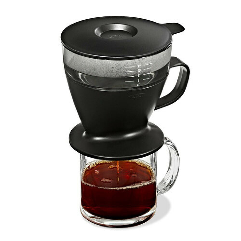 Pour Over Coffee Maker with Water Tank - Matte Black D1