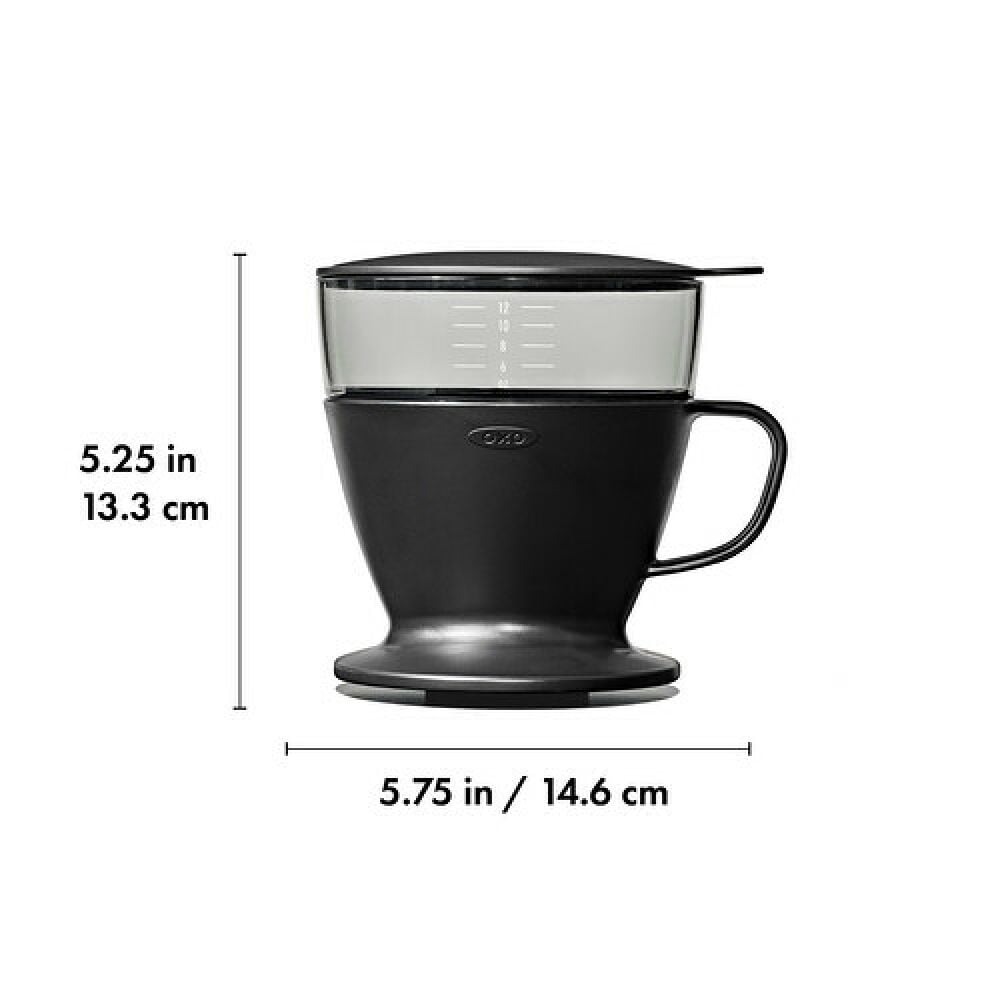 Pour Over Coffee Maker with Water Tank - Matte Black D1